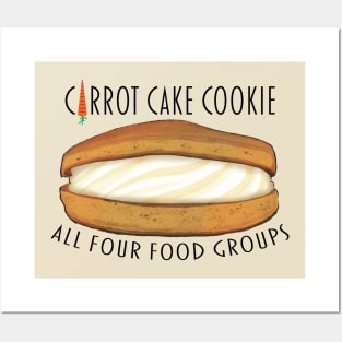 Carrot Cake Cookie - All 4 Food Groups Posters and Art